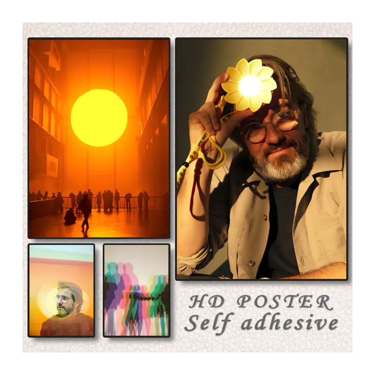 Olafur Eliasson Künstlerisches Poster Abstrakt Modern Mehrfarbig Schwarz Hochformat Papier - Bild 2