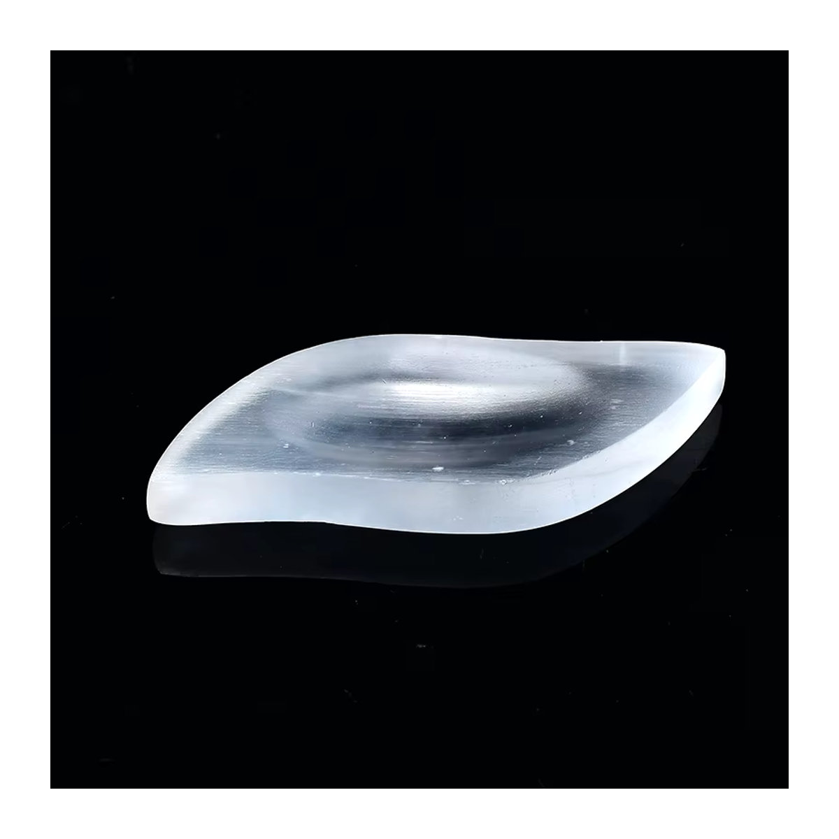 Olevo Selenit Schale aus natürlichem Quarz Kristall in Weiß und Lila für Fengshui und Chakra-Heilung - Bild 4