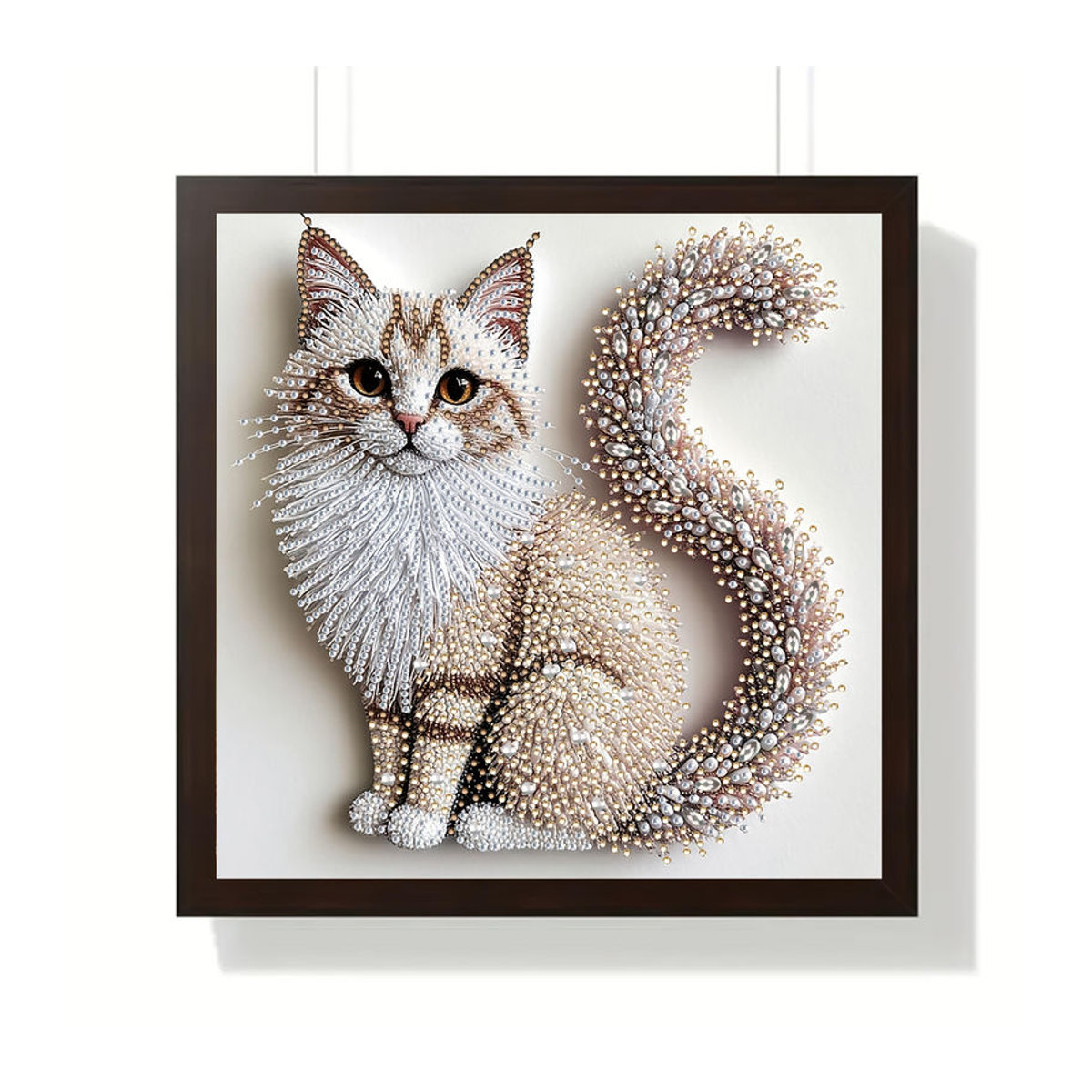 OMG Beauty 5D Diamantmalerei Set Flauschiges Kätzchen in Mehrfarbig, Quadratisch, B/H: 30 x 30 cm - Bild 5