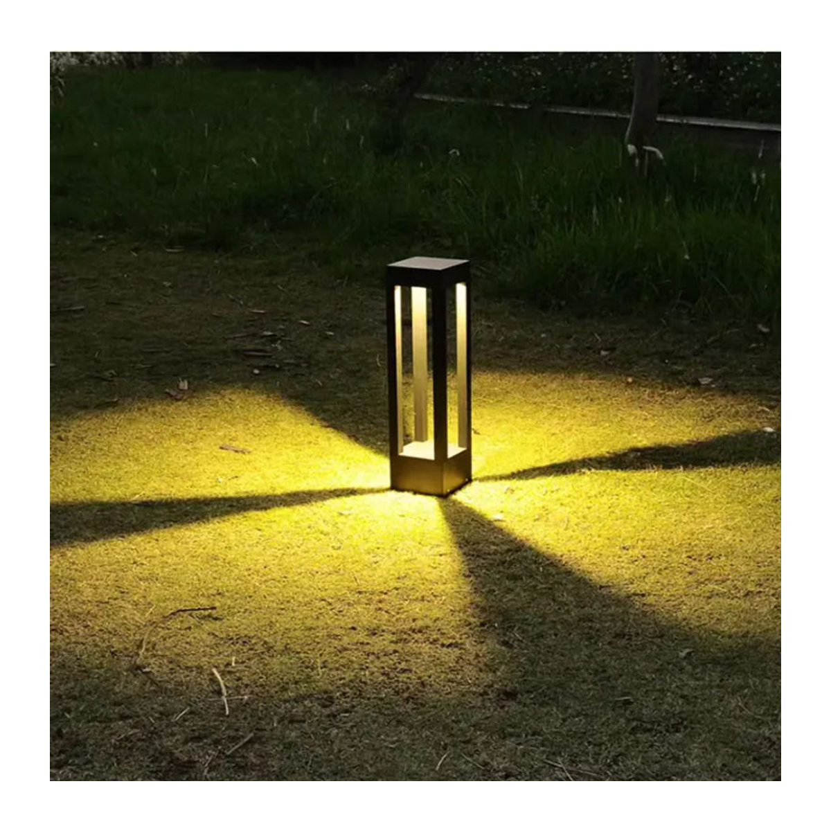 ONDENN Pollerleuchte IP68 Wasserdichte LED-Gartenlampe 15W in Grau oder Schwarz für die Außenbeleuchtung - Bild 4