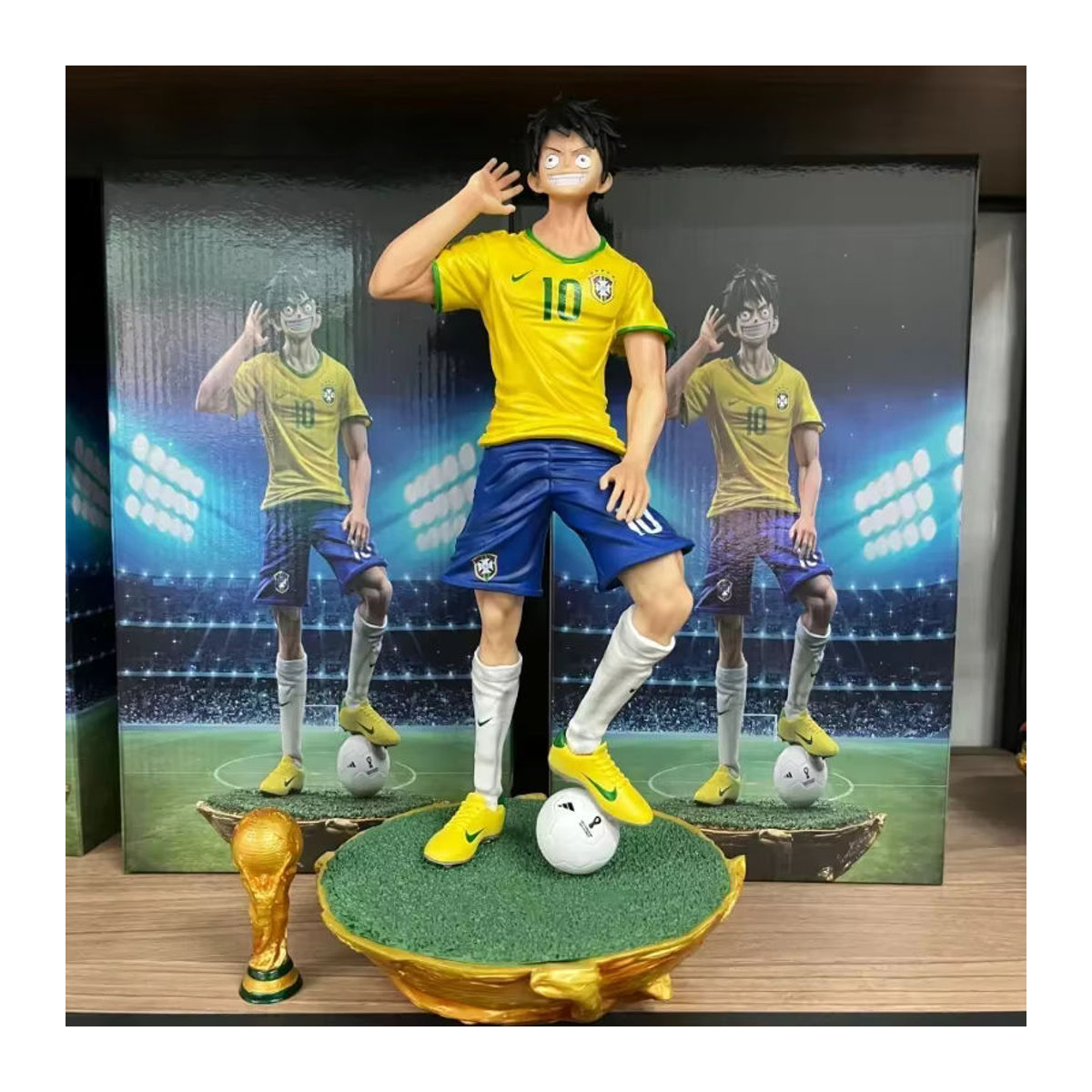 One Piece Anime Actionfigur aus Kunststoff für Luffy Sanji Roronoa Zoro und Portgas D. Ace, mehrfarbig, Höhe: 32 cm - Bild 2