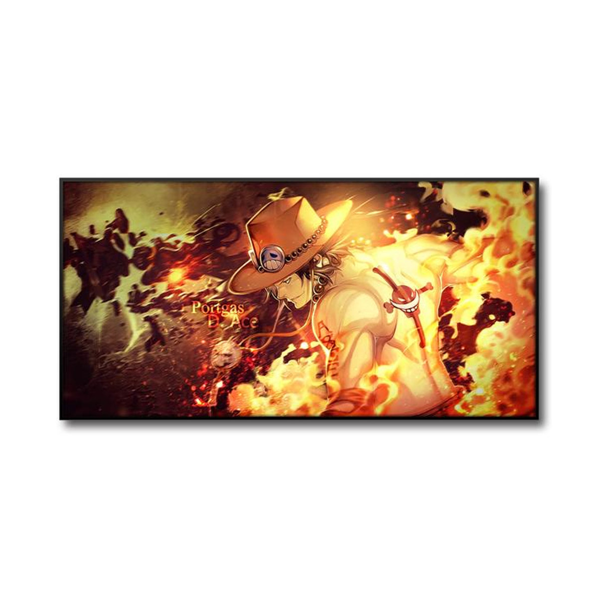 One Piece Anime Leinwandbild aidegou1 mit Luffy Ace und Zoro, mehrfarbig, B/H: 70 x 170 cm, rahmenlos - Bild 2
