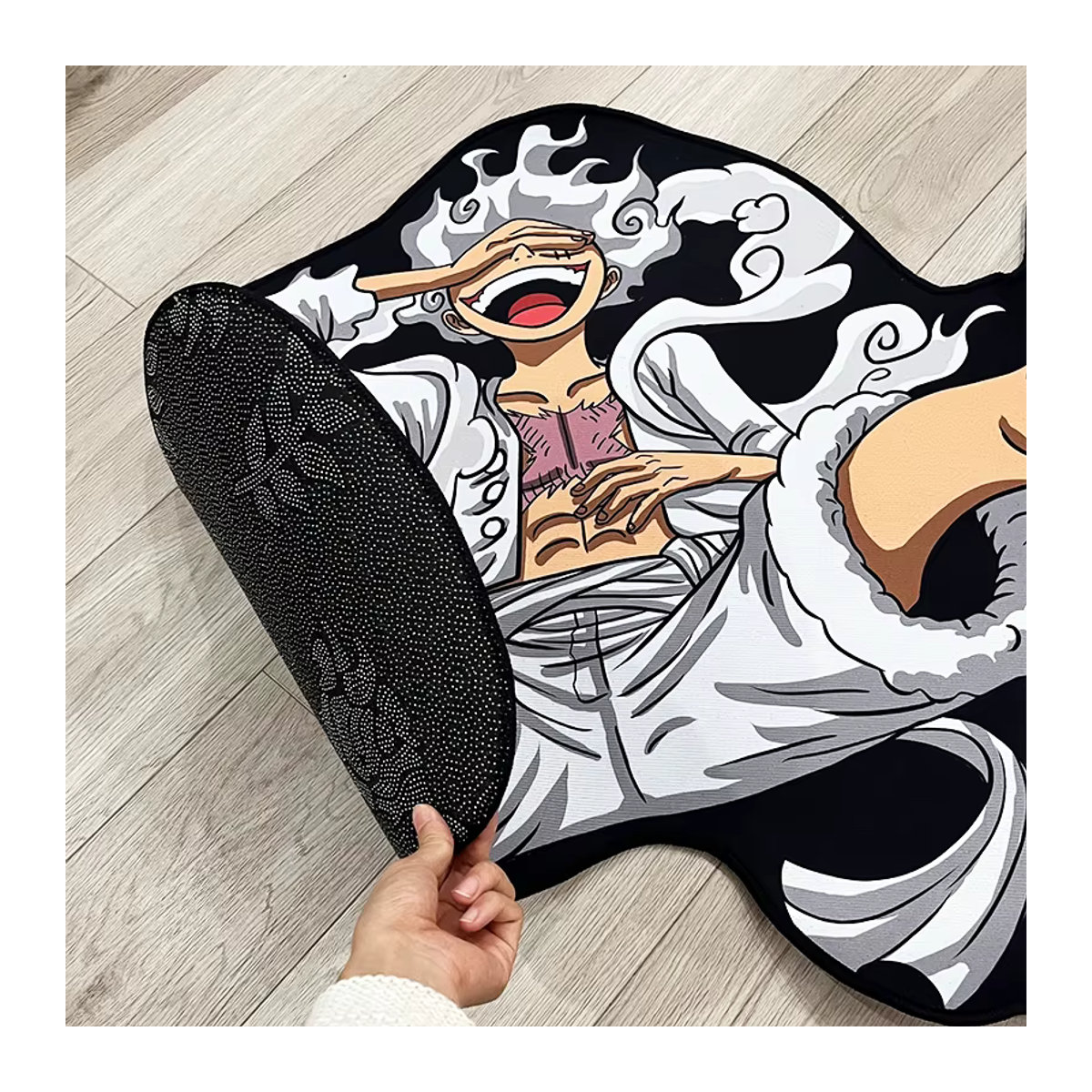 One Piece Ruffy Gear 5 Anime-Plüschteppich rutschfest und weich für Schlafzimmer, Wohnzimmer oder Gaming-Zimmer - Bild 3