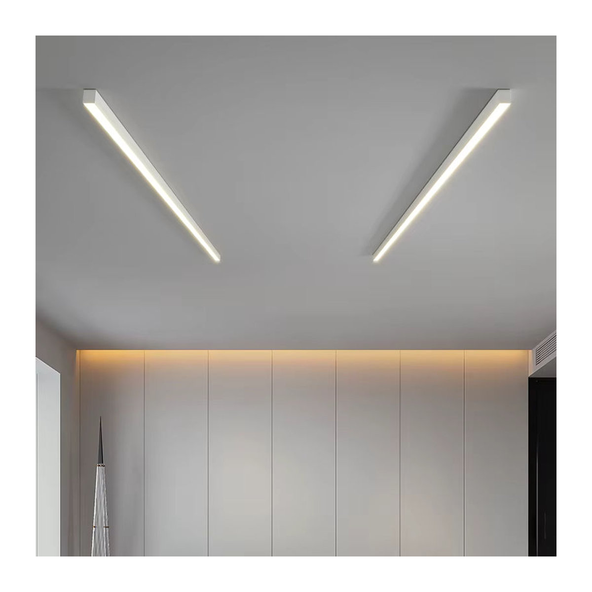 ONEBEI Moderne LED Deckenlampe in Weiß im minimalistischen Design - Bild 3
