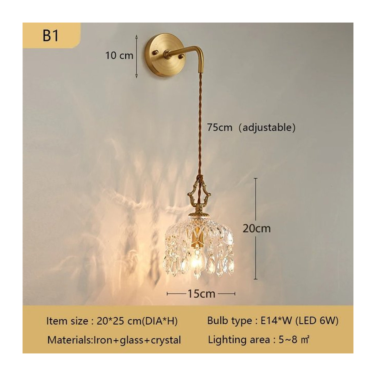 ONEYLTT LED Pendelleuchte aus Glas im modernen und klassischen Design für Wohnzimmer und Schlafzimmer - Bild 1