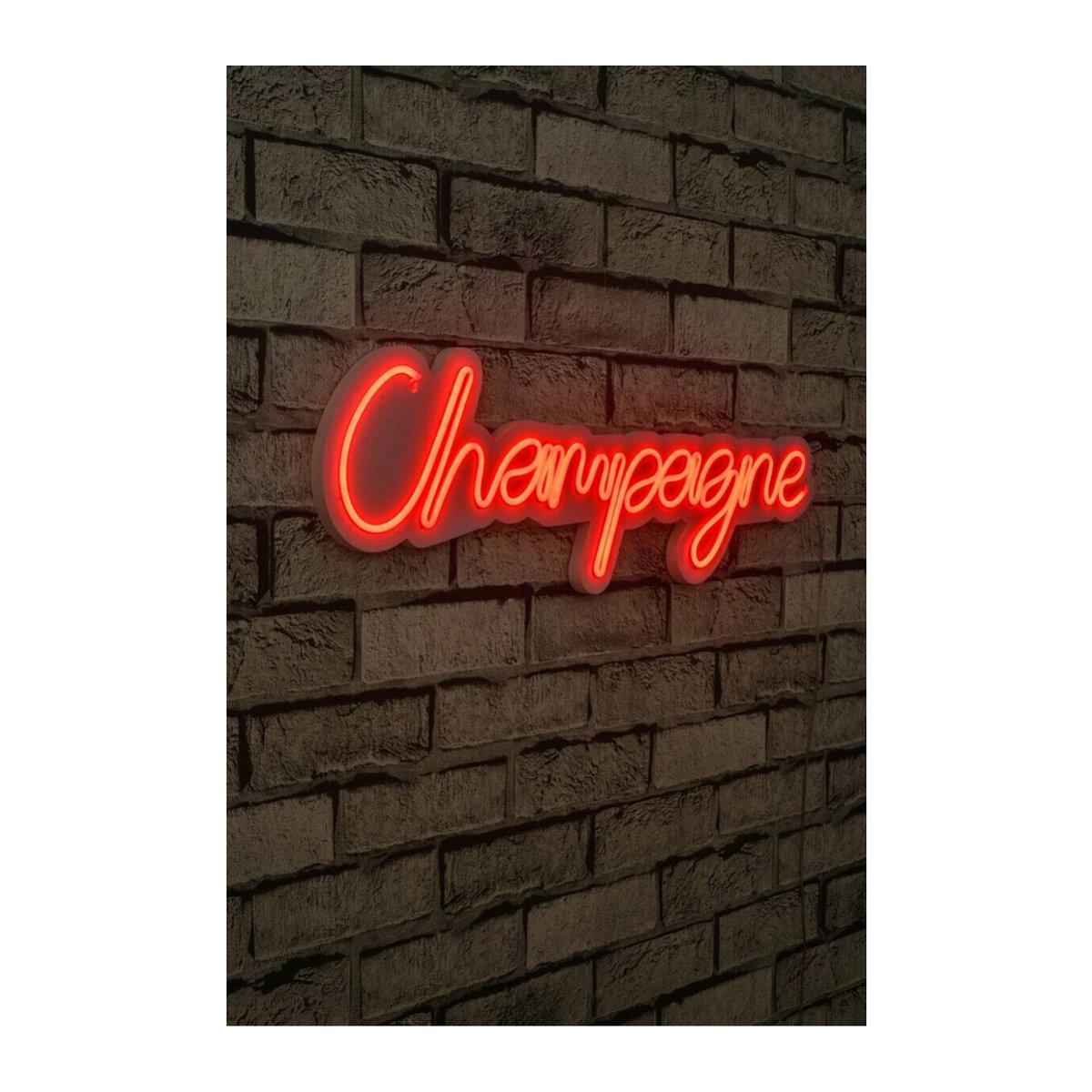 Opviq LED-Wandleuchte aus Kunststoff in Rot, IP67, B/H/T: 60 x 18 x 2 cm - Bild 2
