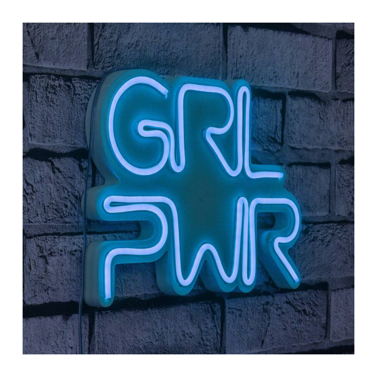 Opviq LED-Wandleuchte in Blau aus Kunststoff, Modernes Design, B/H/T: 36 x 25 x 2 cm - Bild 3