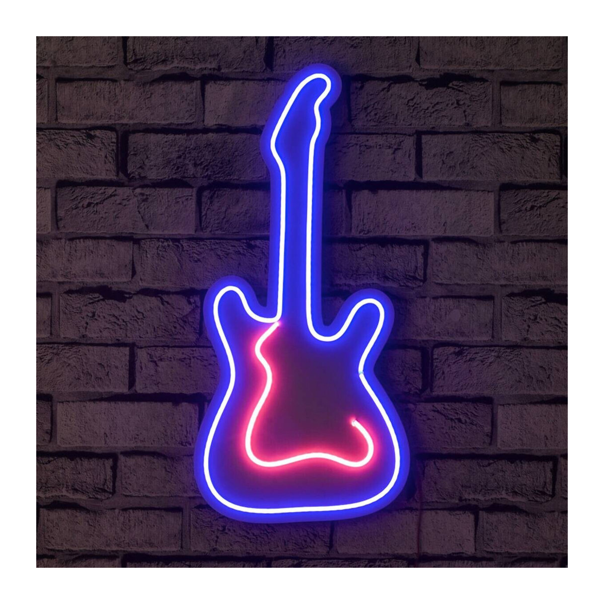Opviq LED-Wandleuchte in Blau und Rosa aus Kunststoff, B/H/T: 26 x 55 x 2 cm - Bild 3