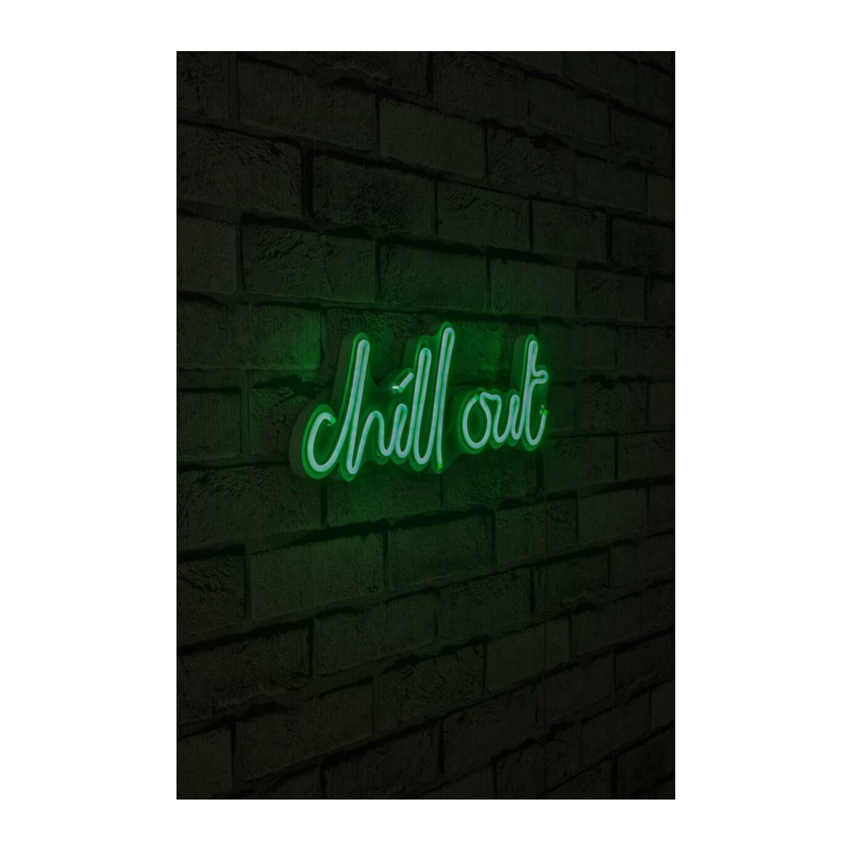 Opviq LED-Wandleuchte in Grün aus Kunststoff, B/H/T: 39 x 14 x 2 cm - Bild 3