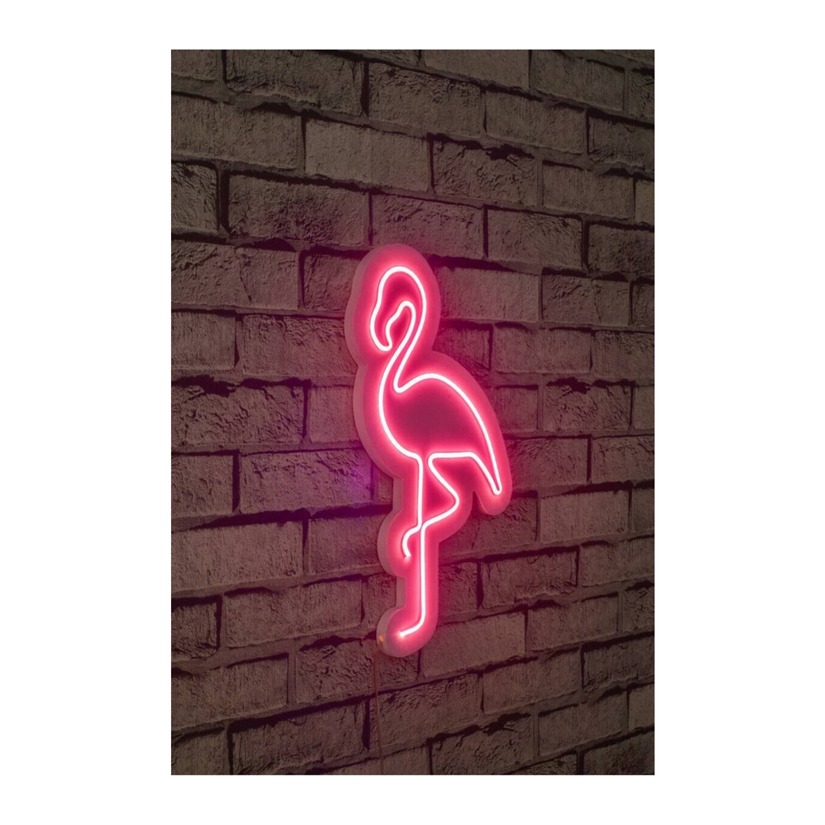 Opviq LED-Wandleuchte in Rosa aus Kunststoff, B/H/T: 23 x 42 x 2 cm - Bild 3