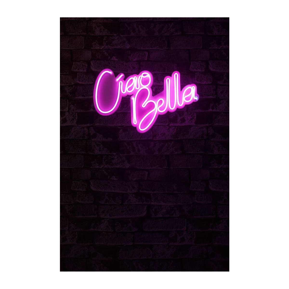 Opviq LED-Wandleuchte in Rosa aus Kunststoff mit warmweißem Licht, B/H/T: 45 x 32 x 2 cm - Bild 2