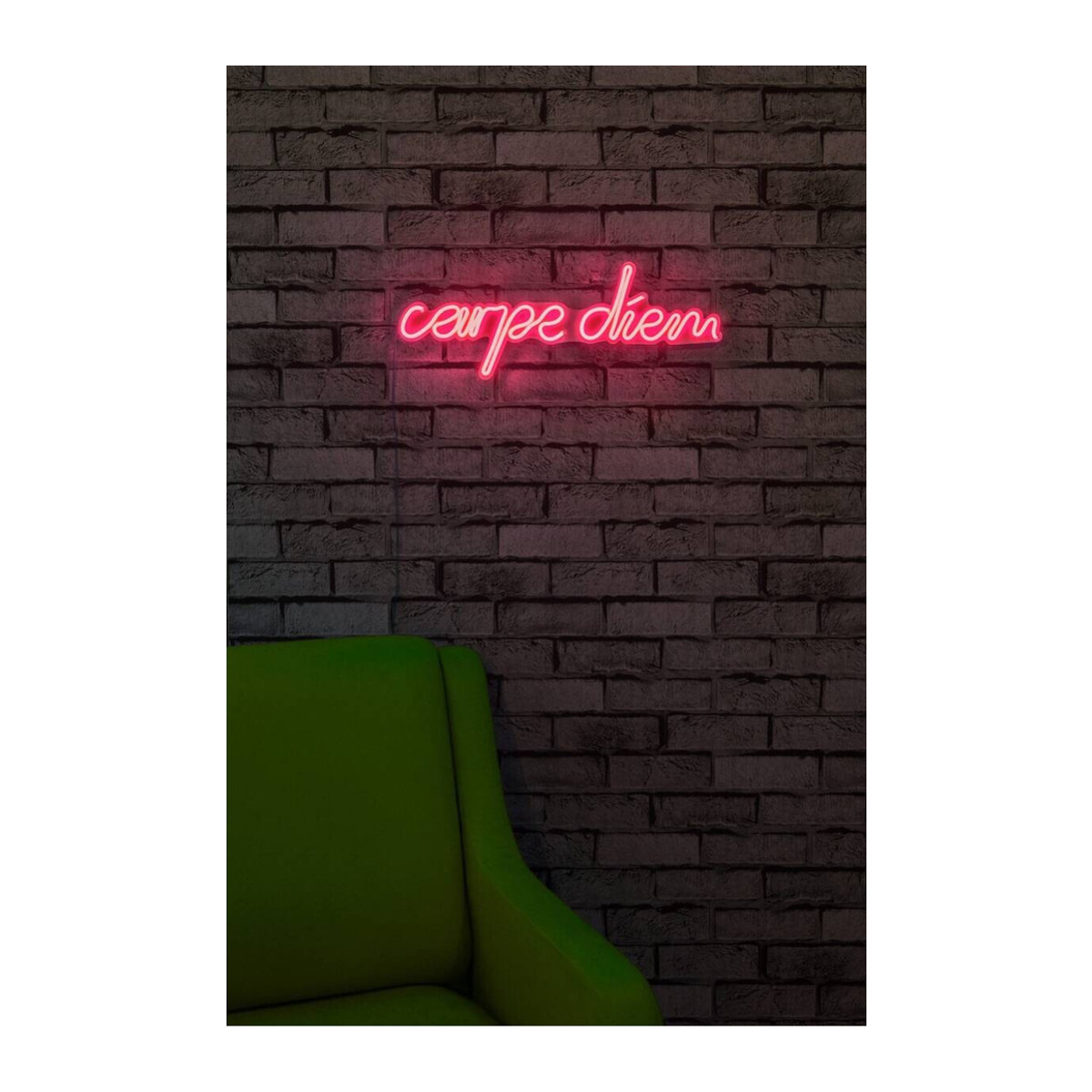 Opviq LED-Wandleuchte in Rosa aus Kunststoff, Modern, B/H/T: 53 x 20 x 2 cm - Bild 2