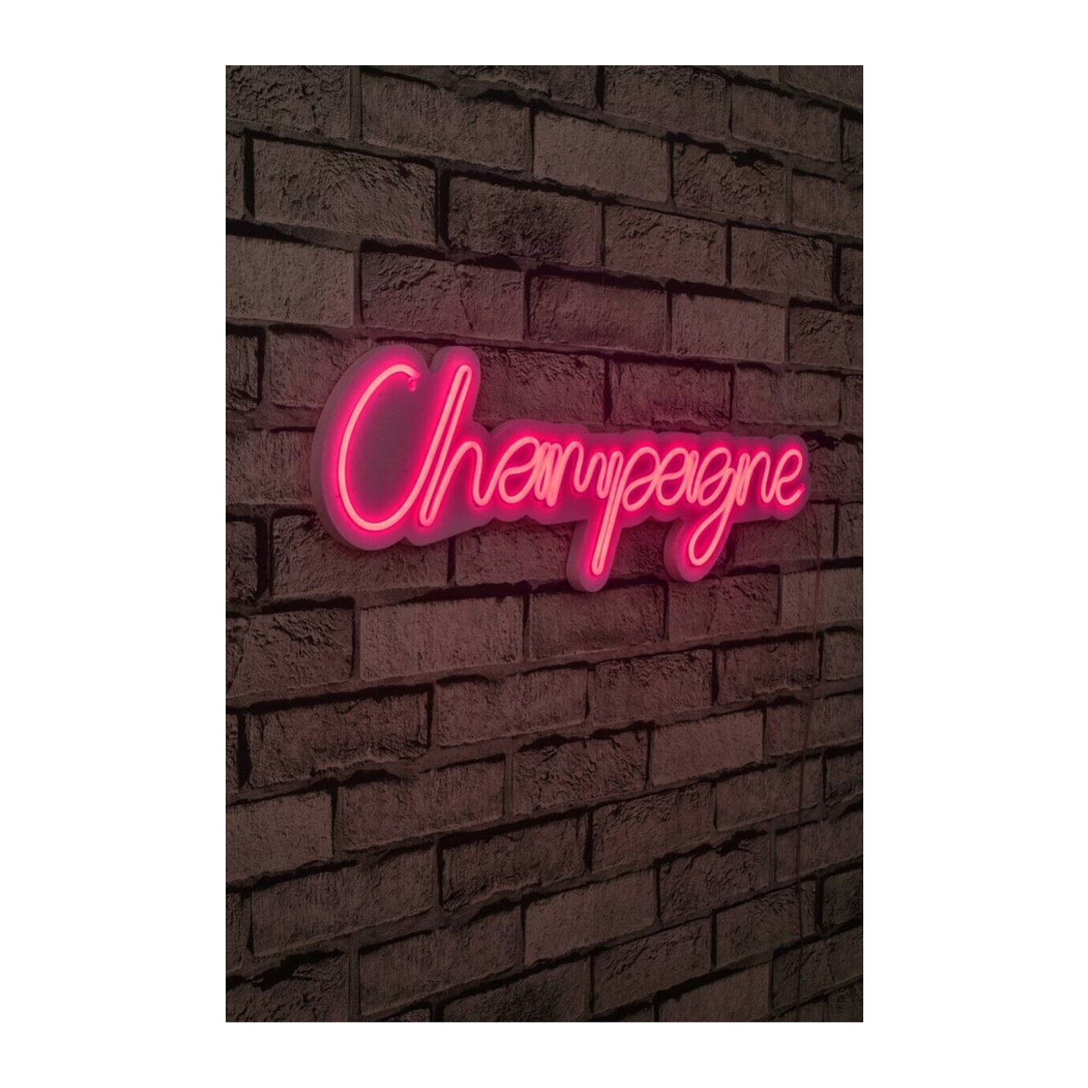 Opviq LED-Wandleuchte in Rosa aus Kunststoff, Modern, B/H/T: 60 x 60 x 2 cm - Bild 1