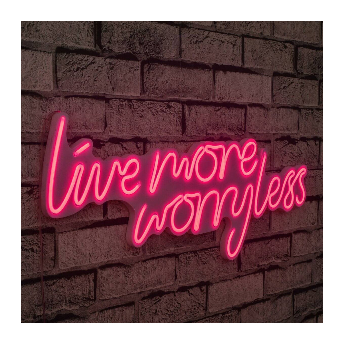 Opviq LED-Wandleuchte in Rosa aus Kunststoff, Modern, B/H/T: 67 x 36 x 2 cm - Bild 2