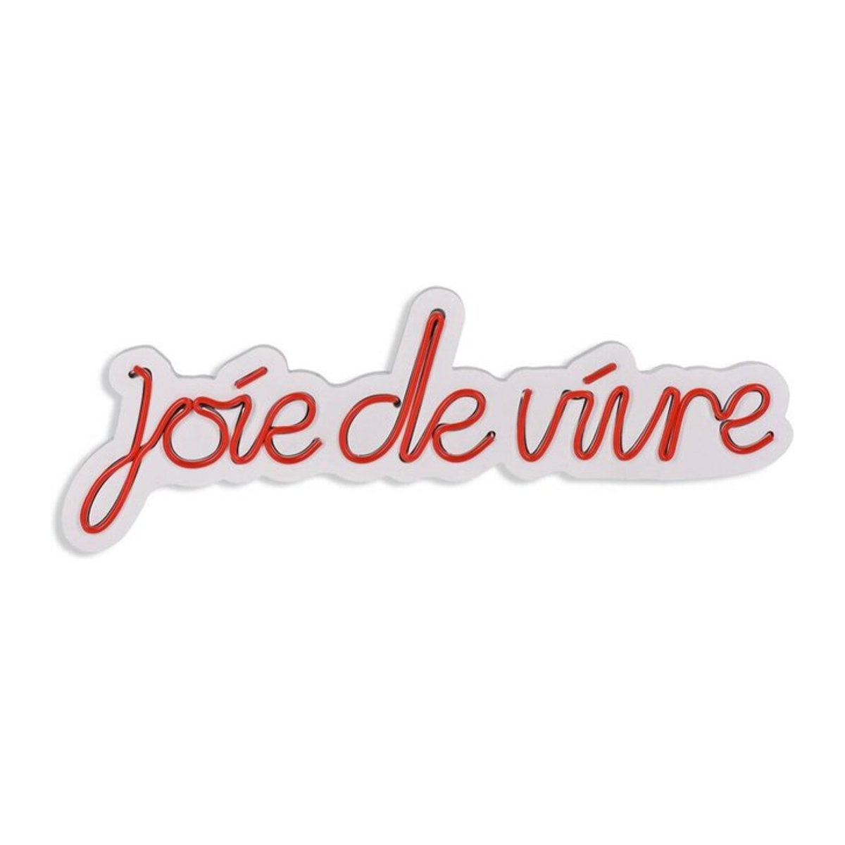 Opviq LED-Wandleuchte in Rot aus Kunststoff, Modern, B/H/T: 53 x 19 x 2 cm - Bild 1