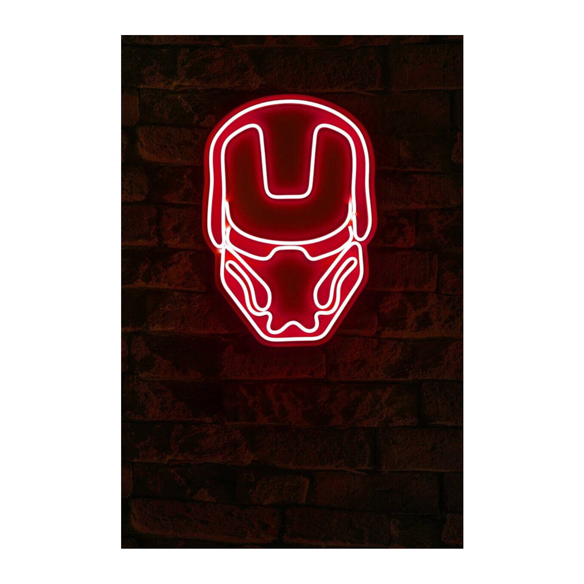 Opviq LED-Wandleuchte in Rot aus Kunststoff, Warmweiß, B/H/T: 24 x 35 x 3 cm - Bild 2