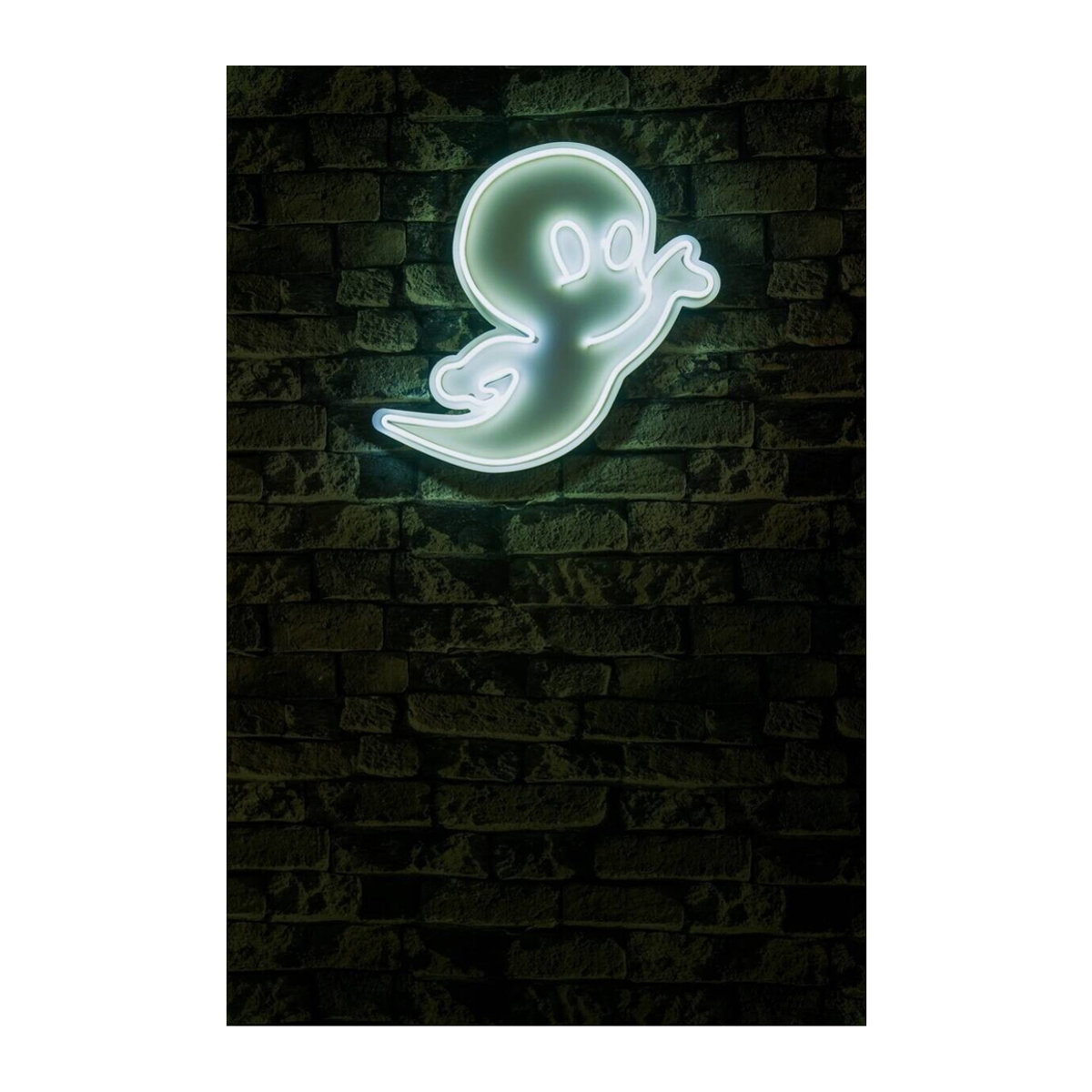 Opviq LED-Wandleuchte in Weiß aus Kunststoff mit kaltweißem Licht, B/H/T: 28 x 37 x 2 cm - Bild 3