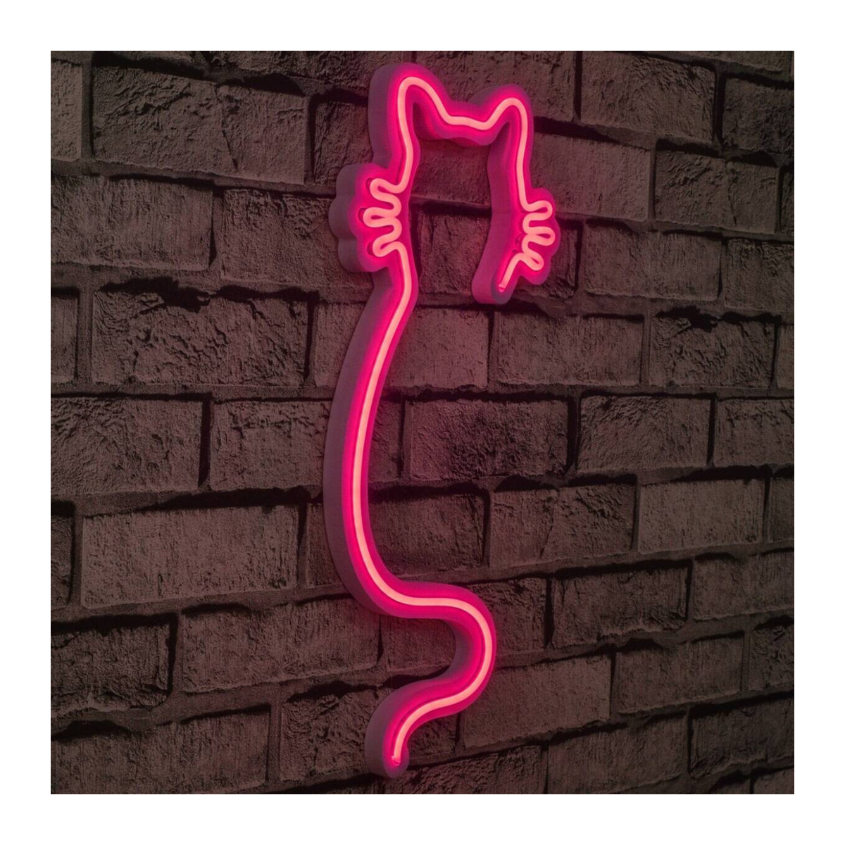 Opviq Moderne LED-Wandleuchte aus Kunststoff in Rosa, B/H/T: 22 x 48 x 2 cm - Bild 2