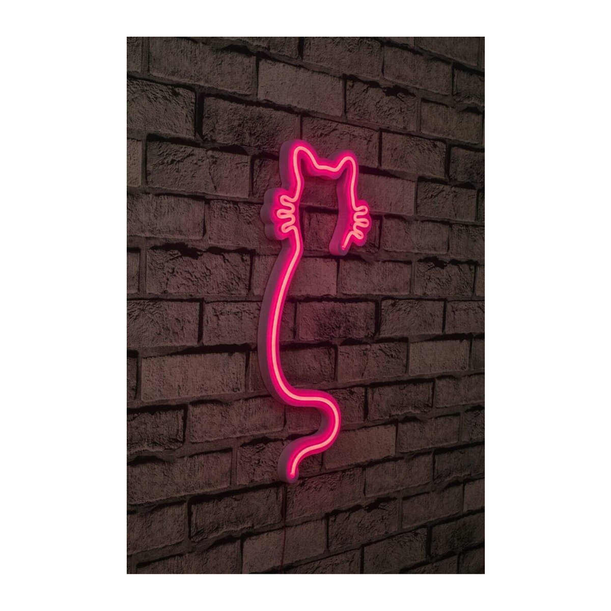 Opviq Moderne LED-Wandleuchte aus Kunststoff in Rosa, B/H/T: 22 x 48 x 2 cm - Bild 4