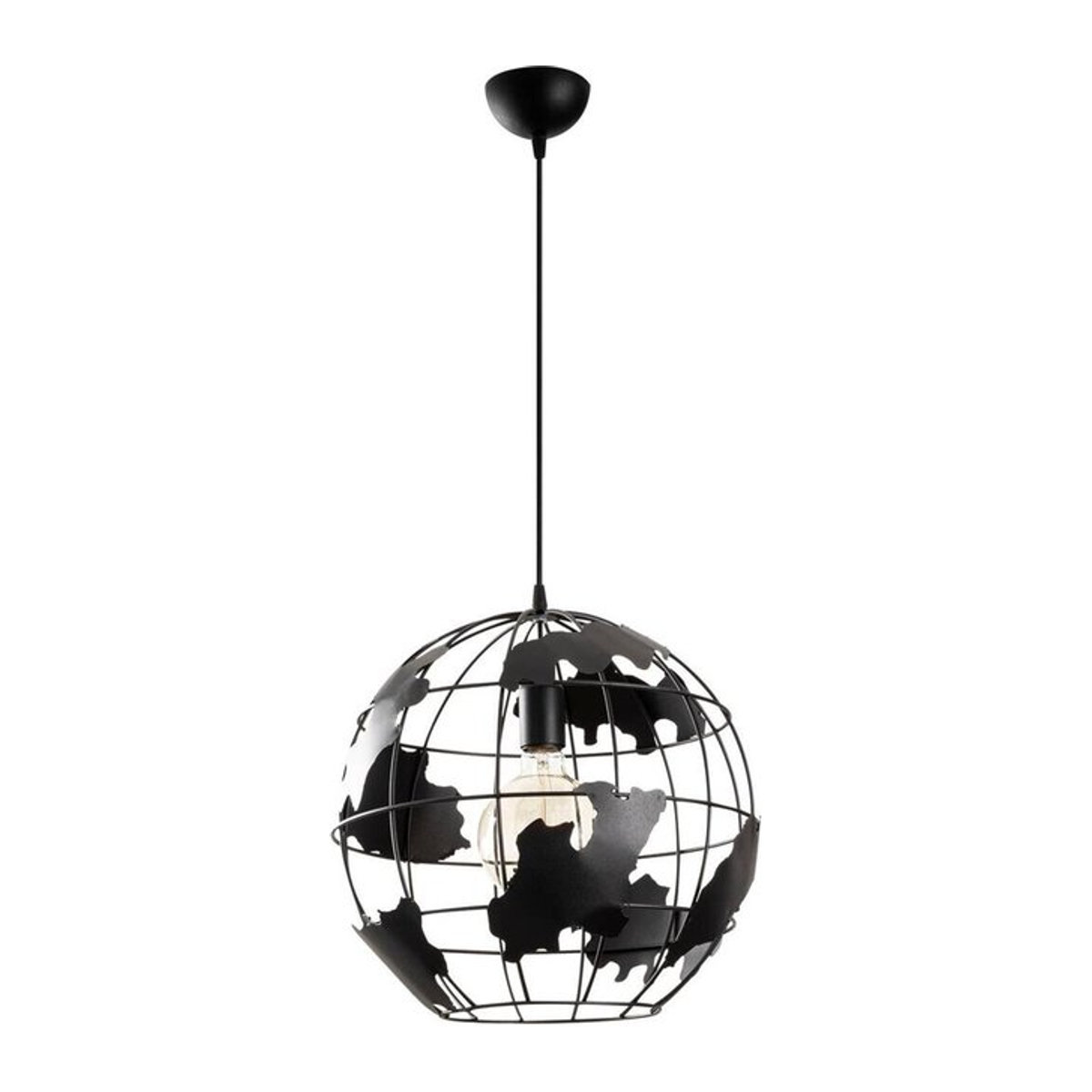 Opviq Pendelleuchte aus Metall in Schwarz im Industrial Design mit E27 Fassung, B/T/H: 40 x 40 x 110 cm - Bild 1