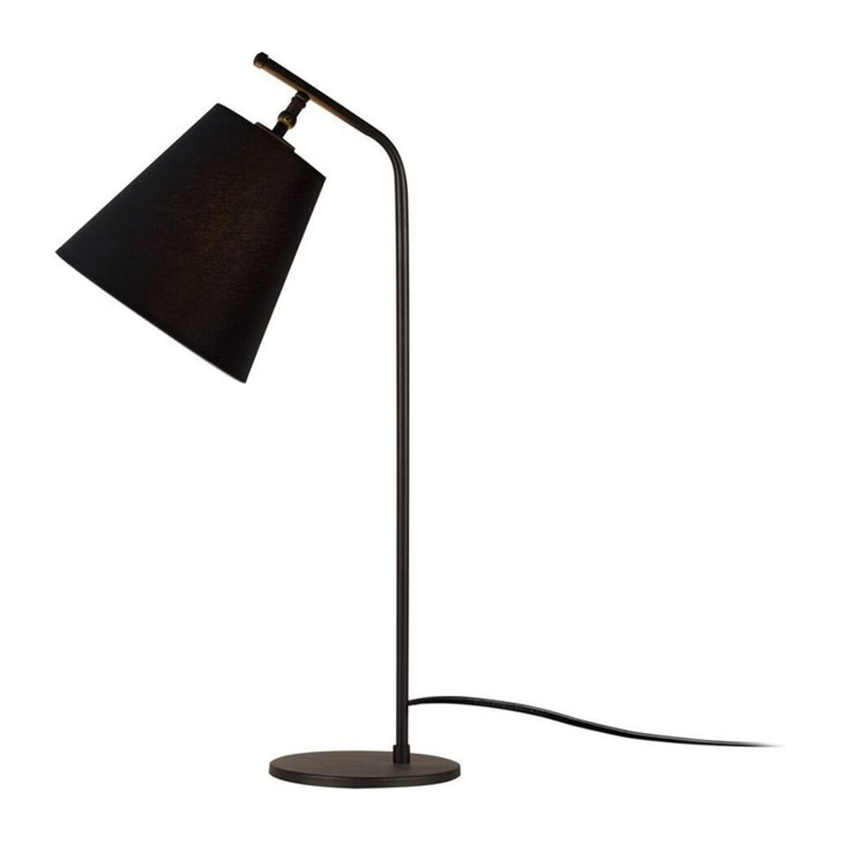 Opviq Tischleuchte Modern Schwarz Metall E27 B/H/T: 28 x 67 x 16 cm - Bild 1