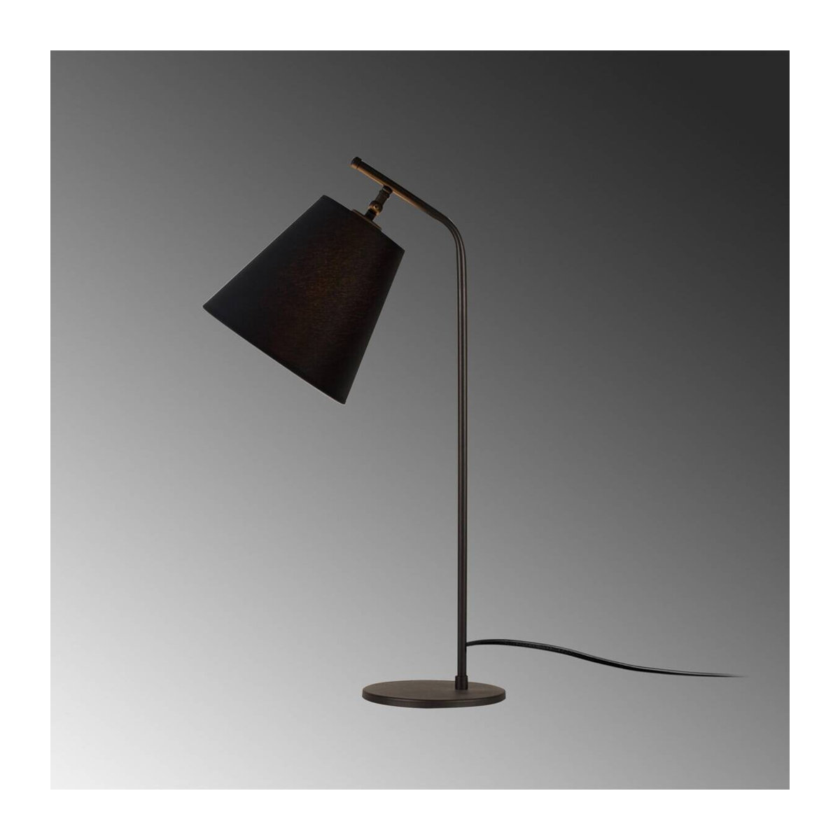 Opviq Tischleuchte Modern Schwarz Metall E27 B/H/T: 28 x 67 x 16 cm - Bild 4
