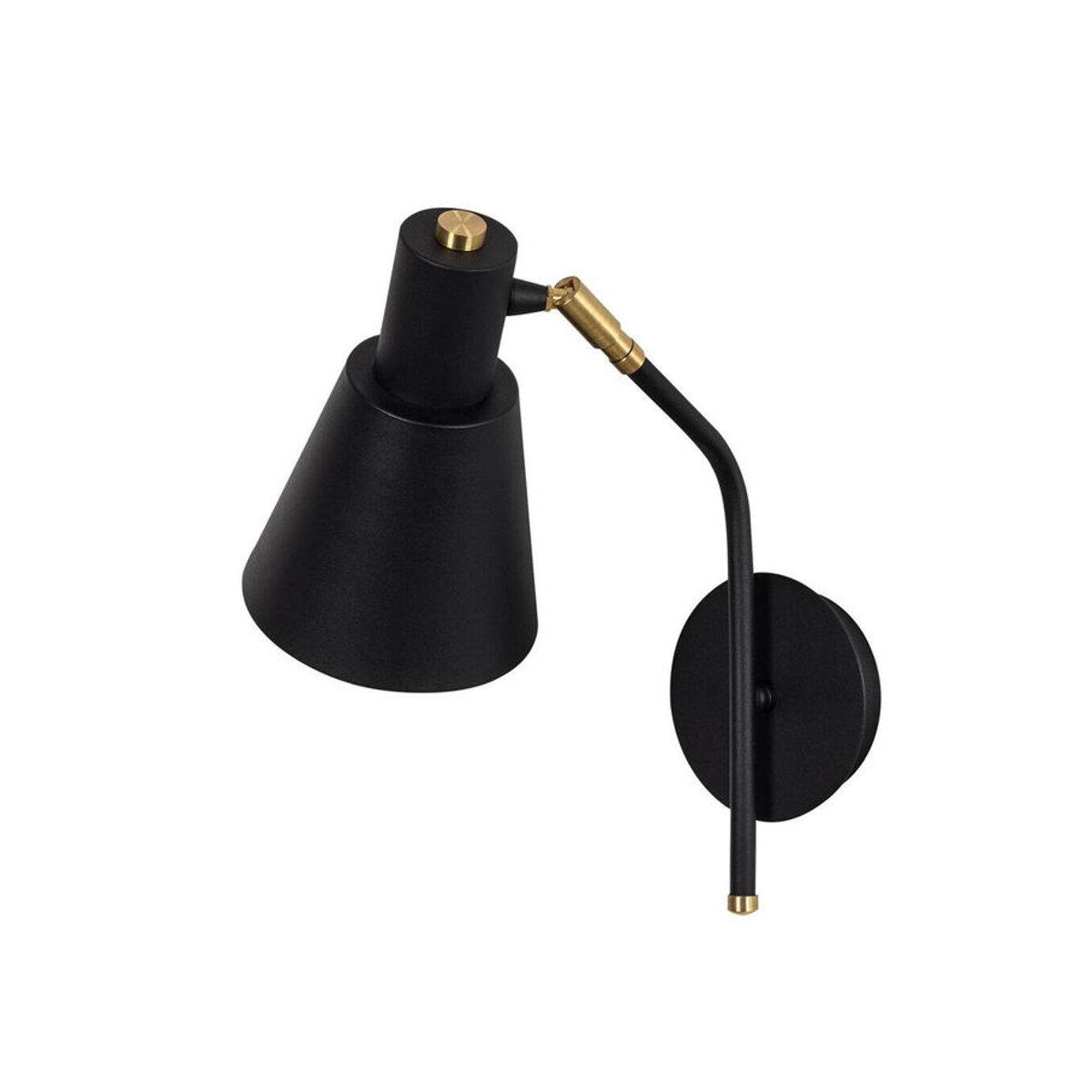 Opviq Wandleuchte Sivani in Schwarz und Gold aus Metall mit E27 Fassung, B: 36 cm, H: 40 cm, T: 15 cm - Bild 3