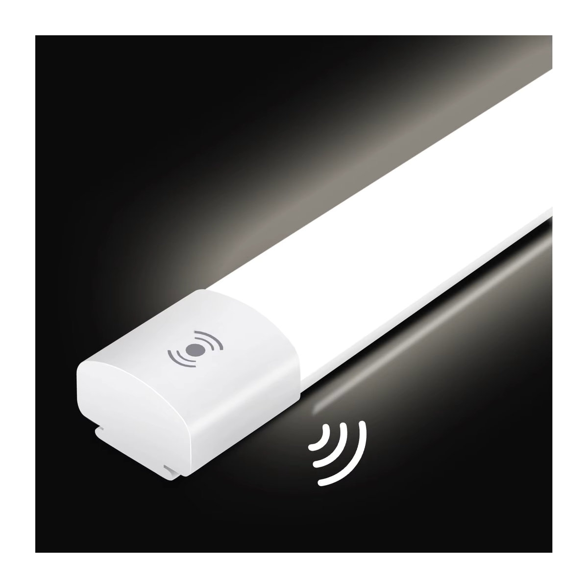 Oraymin LED-Nassraumleuchte mit Bewegungsmelder, 45 W, 4950 lm, IP66 Deckenlampe in Weiß, Neutralweiß - Bild 7