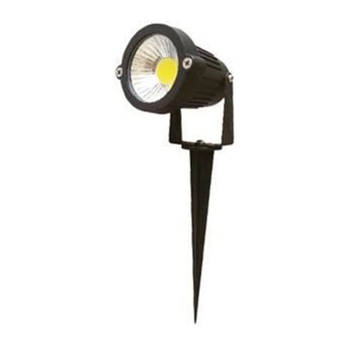 Orientierbarer COB LED Außenstrahler Schwarz IP65 5W Warmweiß - Bild 1