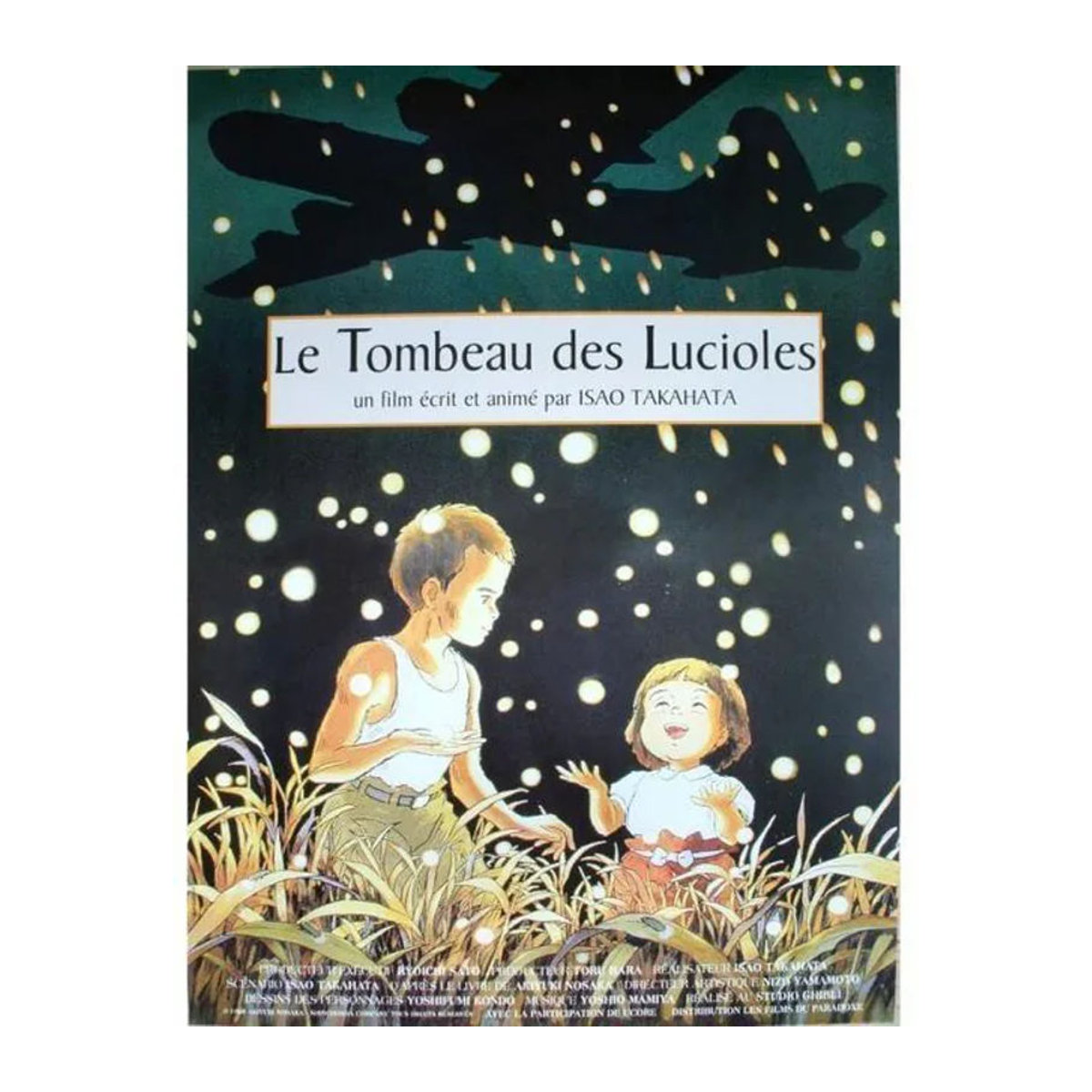 Originales Filmposter Le Tombeau des Lucioles von Gerold Klein, Hotaru no Haka, mehrfarbig, B: 53 cm, H: 40 cm - Bild 1