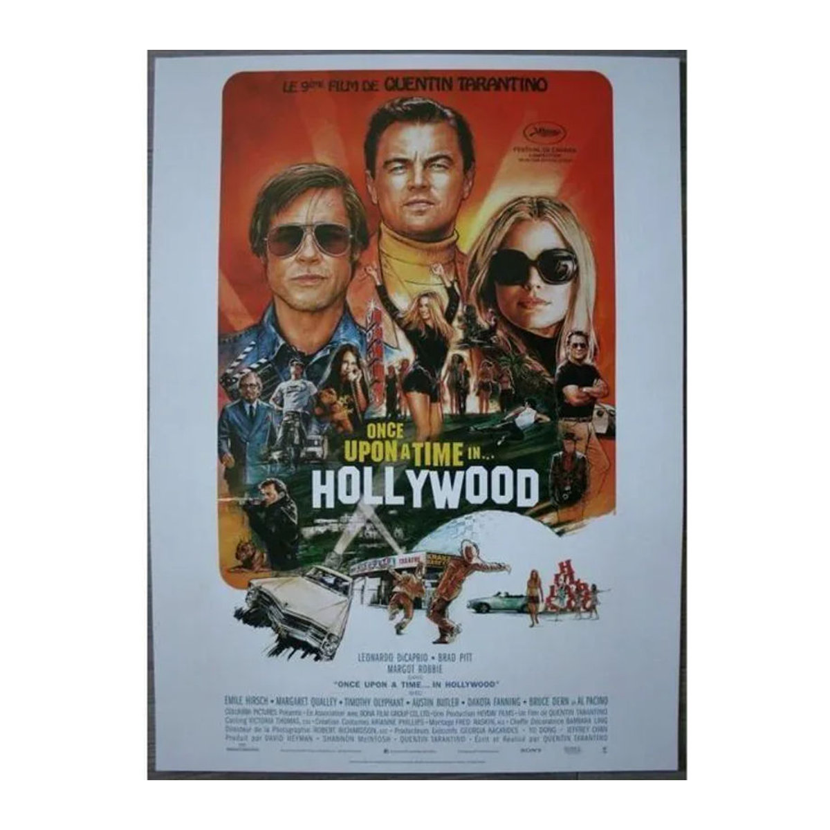 Originales Filmposter Once Upon a Time in Hollywood von Gerold Klein, Design von Quentin Tarantino, mehrfarbig, Breite: 53 cm, Höhe: 40 cm - Bild 1