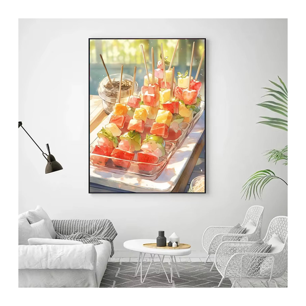 Ornasist DIY Diamond Painting Set Sushi Motiv Mehrfarbig Wandkunst Quadratisch - Bild 2