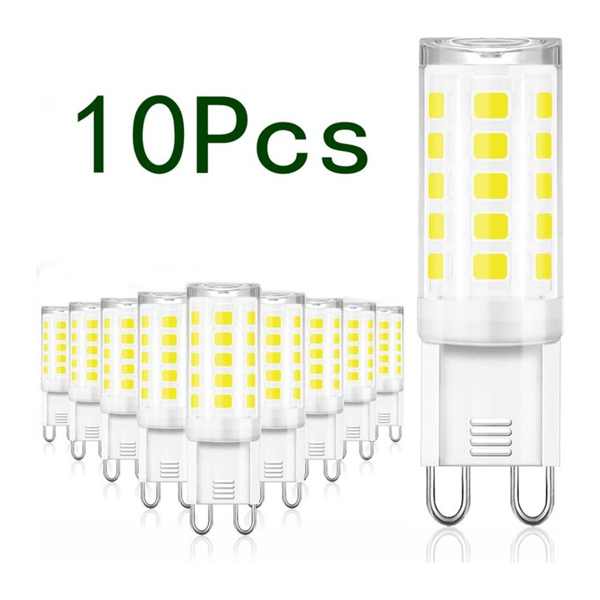OSABO 10er Set G9 LED-Glühbirnen dimmbar 5 W als Ersatz für 50 W Halogenlampen AC 220 V flimmerfrei - Bild 1