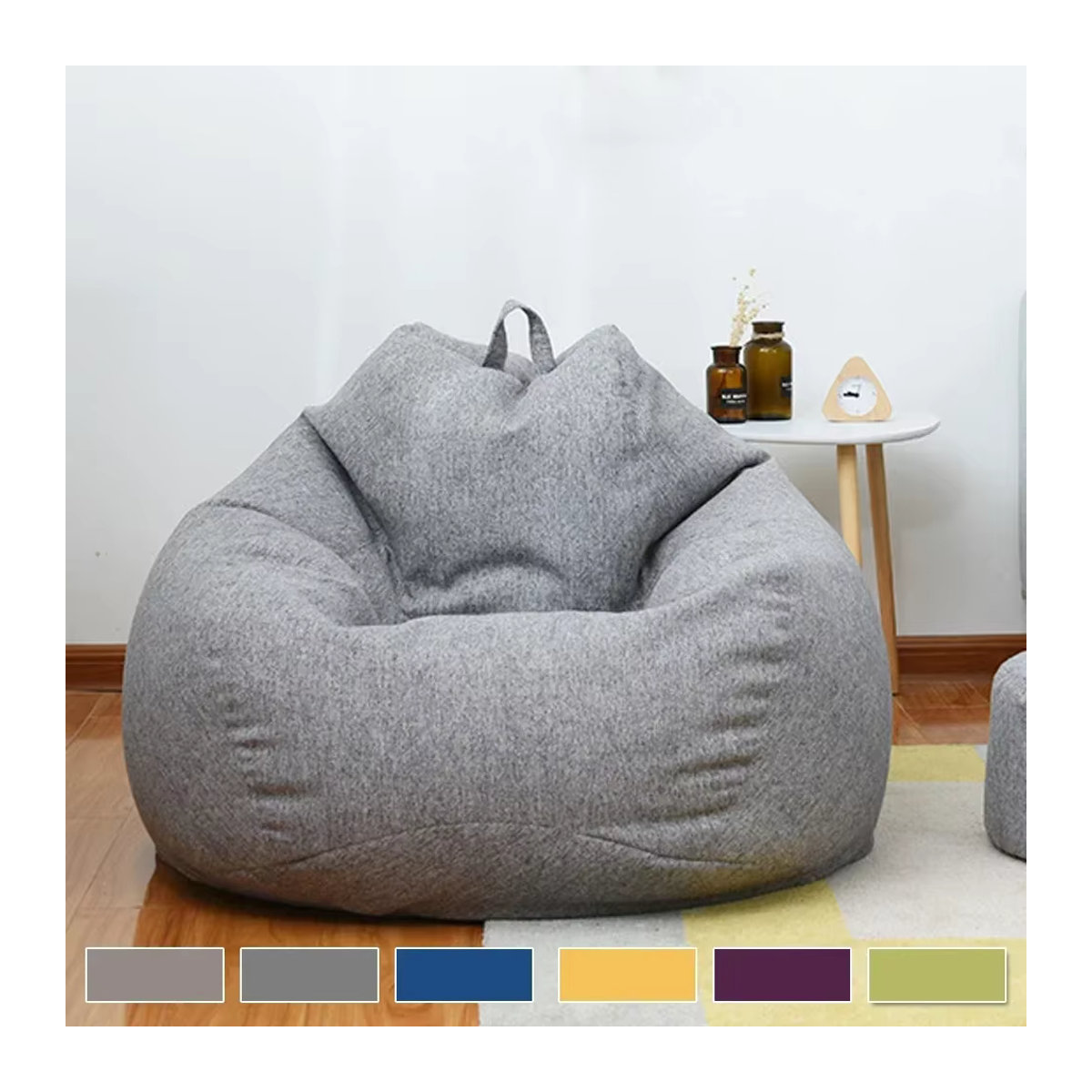 OTAUTAU Großer Sitzsack-Sofabezug ohne Füllung in Mehrfarbig als Ersatz-Innenfutter - Bild 6