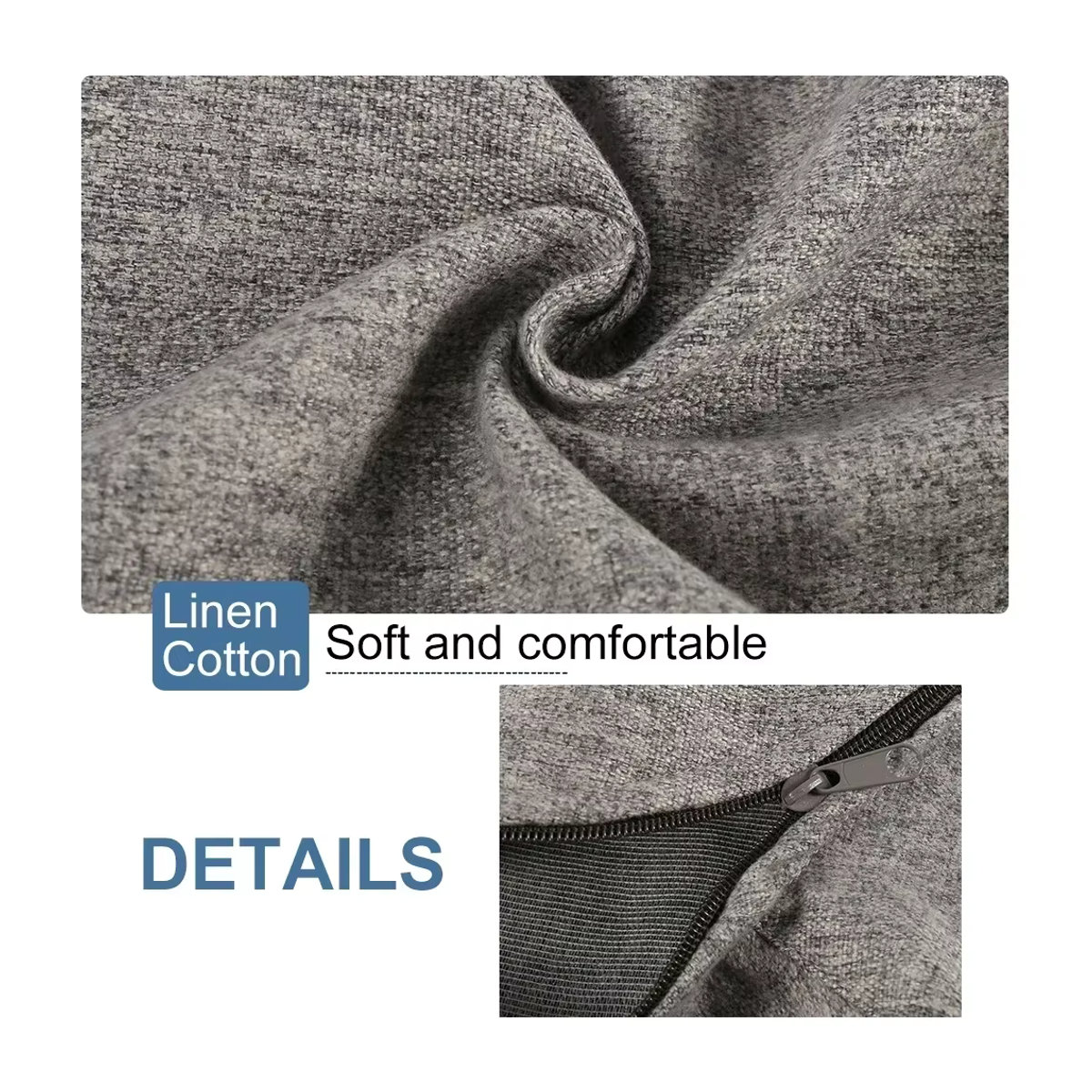 OTAUTAU Lazy Sofa Bezug, großer Sitzsackbezug für Erwachsene in Grau oder Mehrfarbig, ideal für Couch, Wohnzimmer und Tatami-Liege (ohne Füllstoff) - Bild 3