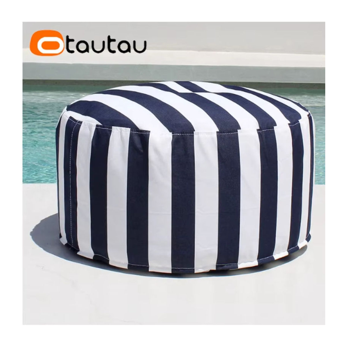 OTAUTAU Outdoor Big Bean Bag Pouf Cover Schwimmbad Ottomane Fußstütze Hocker JD043 ohne Füllung - Bild 2