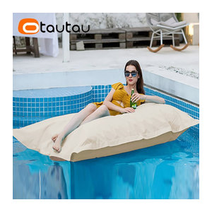 Otautau Riesige Schwimmende Sitzsack Liege Abdeckung für Außenbereich ohne Füllung, Pool und Garten Kissenbeutel, Farbe: dd034