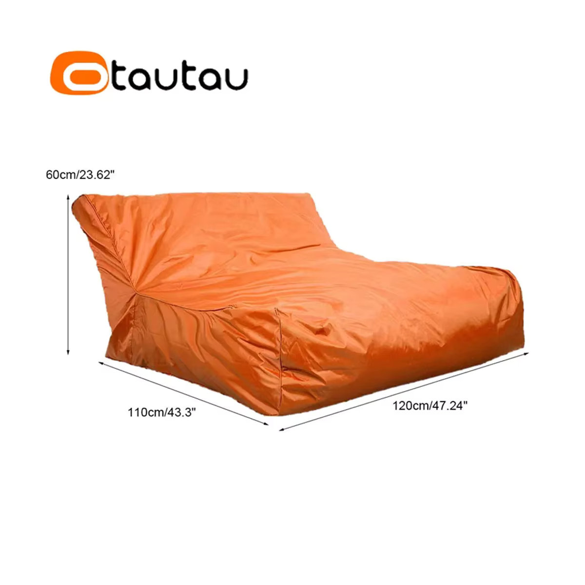Otautau Schwimmende Sitzsack Liege aus Polyester für den Pool in Grün oder Orange - Bild 3