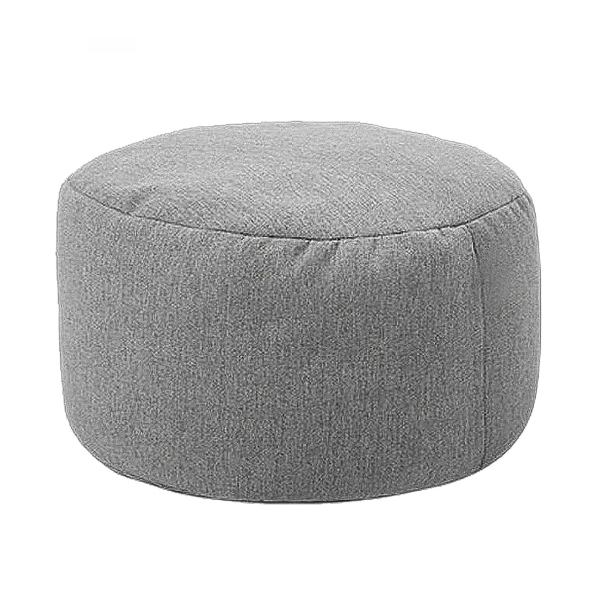 Otautau Sitzsack Pouf aus Baumwolle und Leinen in Rosa oder Grau, Durchmesser: 30 cm, Höhe: 20 cm - Bild 7