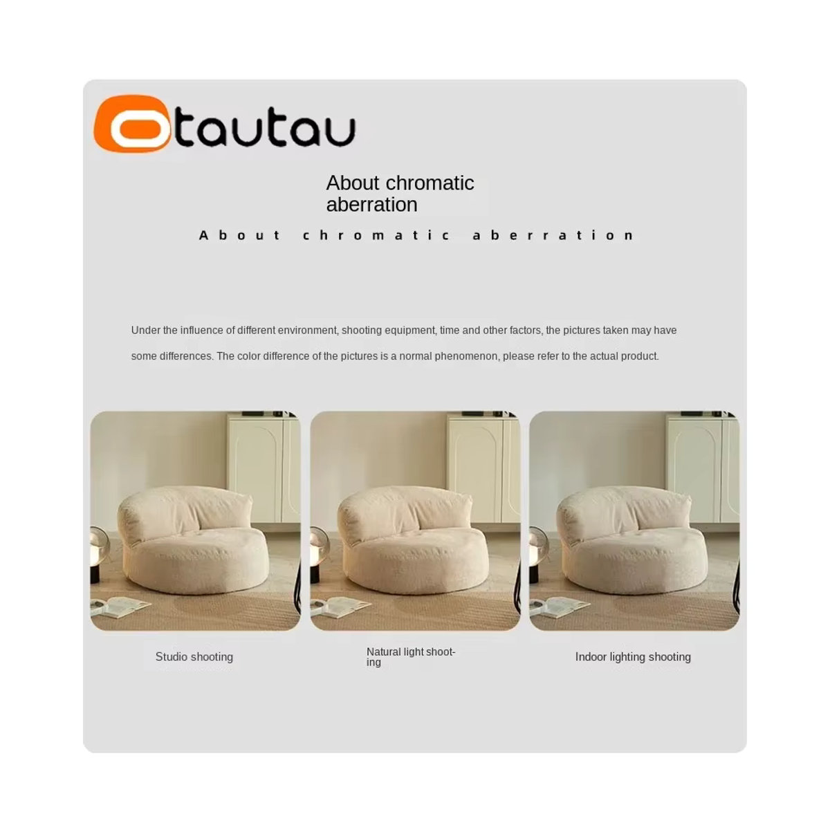 OTAUTAU Sitzsackbezug SF145 Bean Bag in Beige - Bild 5