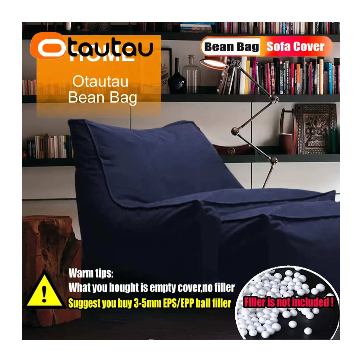 OTAUTAU Wasserdichter Chaiselounge-Hockerbezug aus Oxford für Garten, Strand und Camping, Modell SF062 - Bild 3