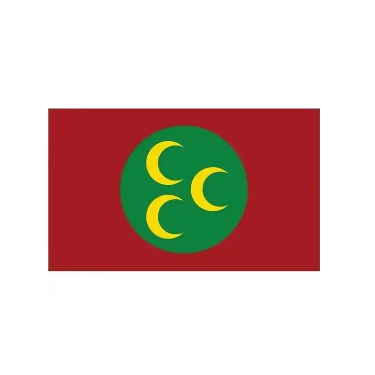 Ottomane Empire-Flagge (1517-1793) als Outdoor-Banner mit Mond-Motiv in Rot, Rechteckig, B: 150 cm, H: 90 cm - Bild 3