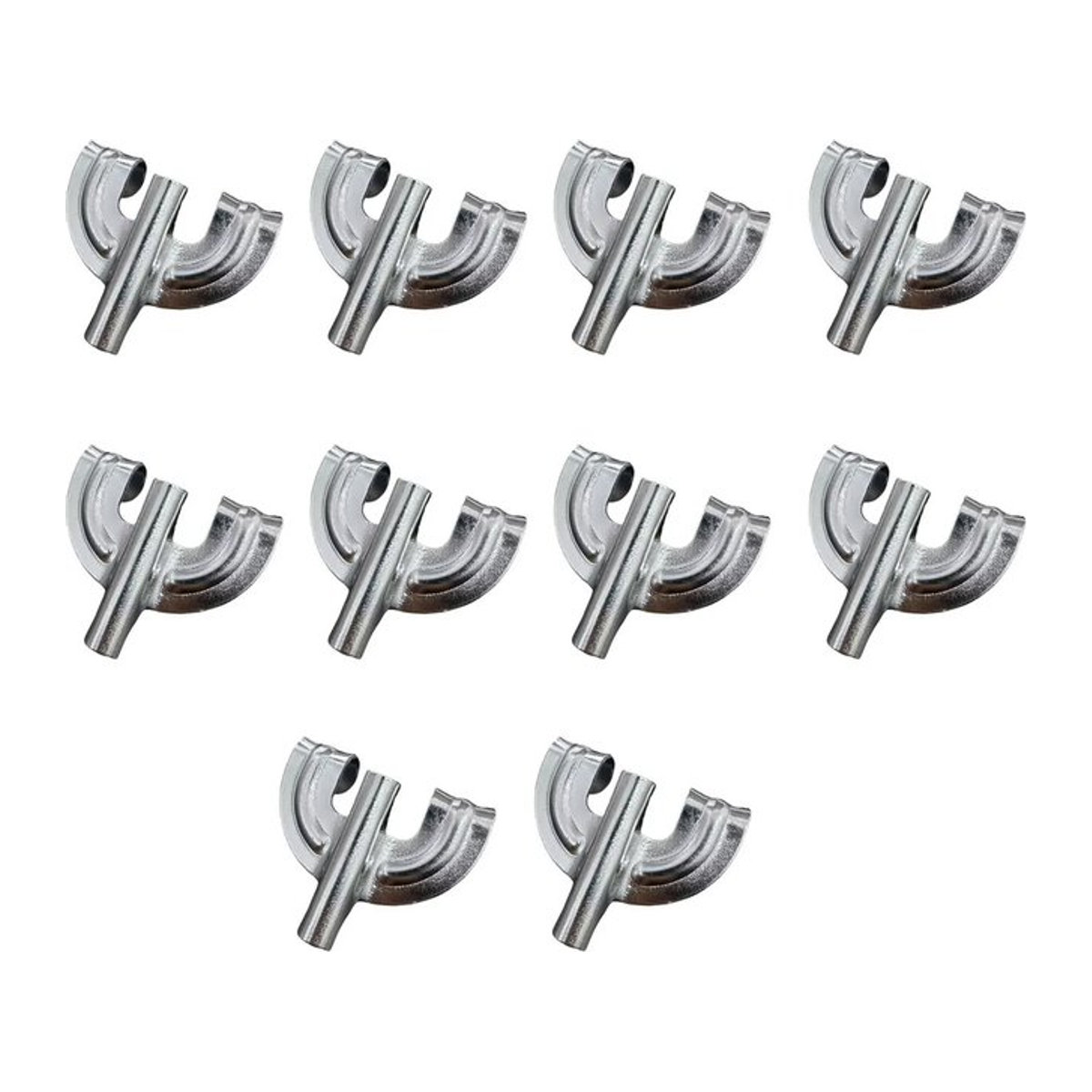 OUCEY Bass Drum Klaue Haken aus Metall für Percussion Instrumente Ersatzteil Set, 10 Stück, Chrom - Bild 1