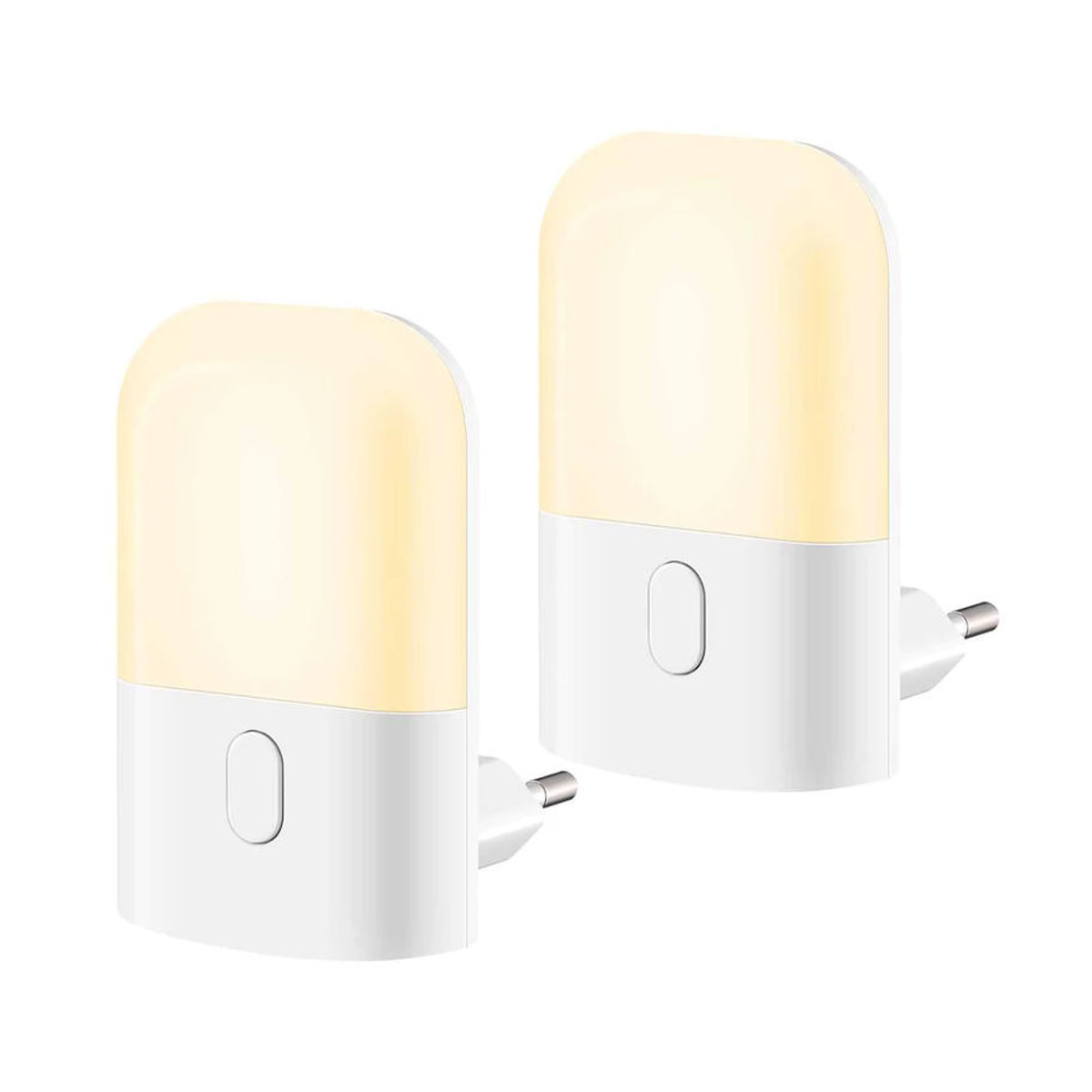 Ouelico Dämmerungssensor Nachtlicht mit 3 Helligkeitsstufen, dimmbare Nachttischlampe für dein Schlafzimmer, minimalistisches Design - Bild 2