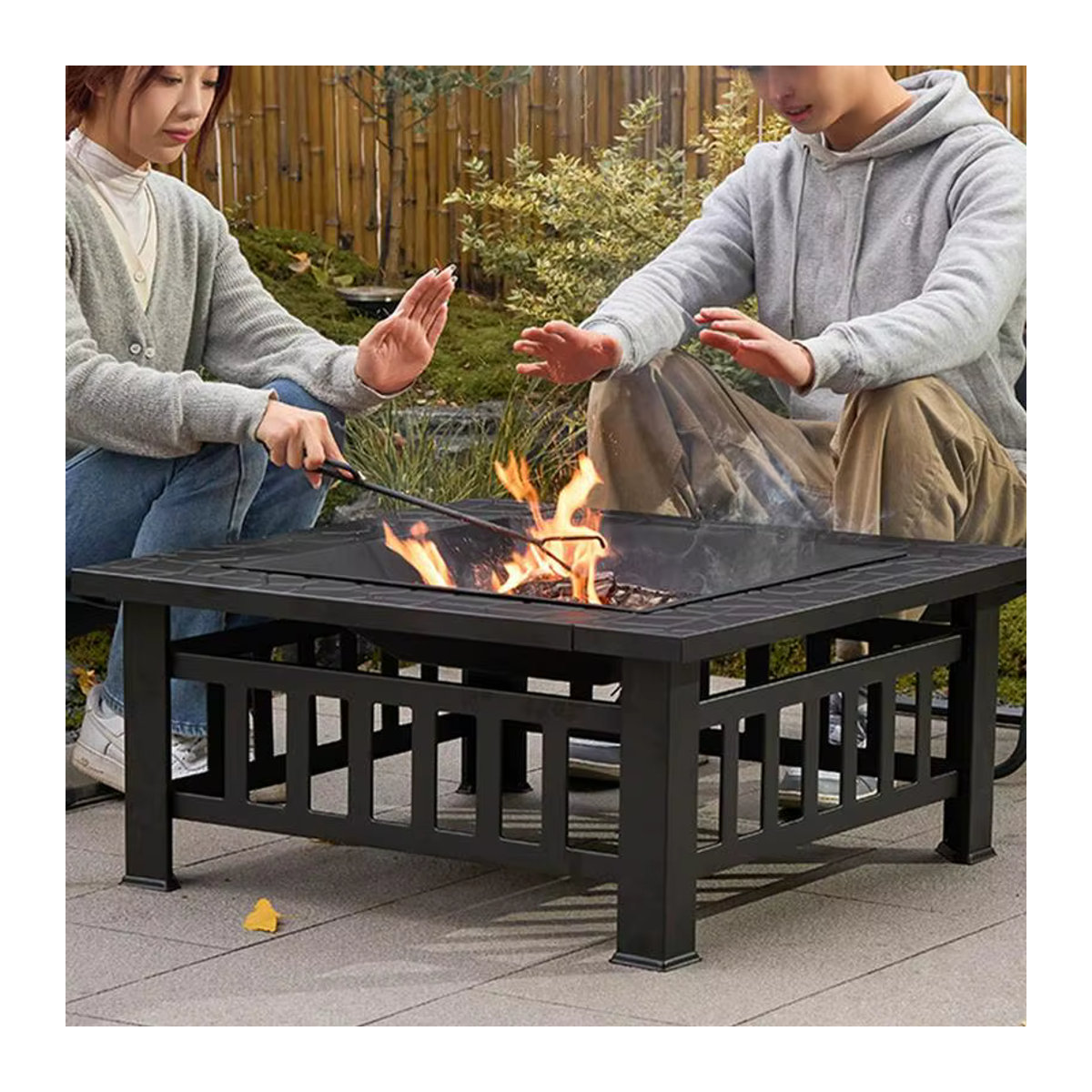 Outdoor Camping Feuerstelle Brazier für BBQ und Heizung im Winter - Bild 3