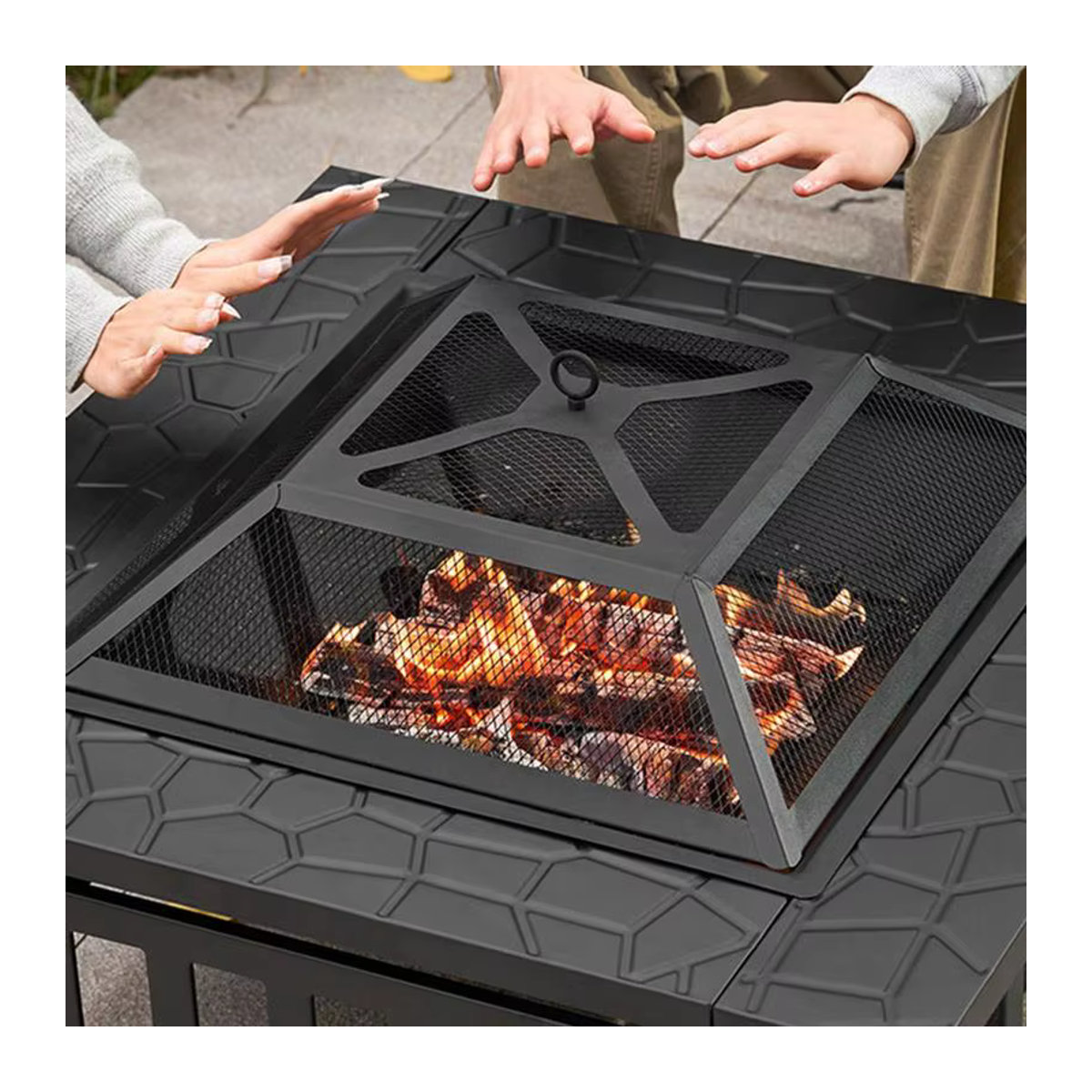 Outdoor Camping Feuerstelle Brazier für BBQ und Heizung im Winter - Bild 4