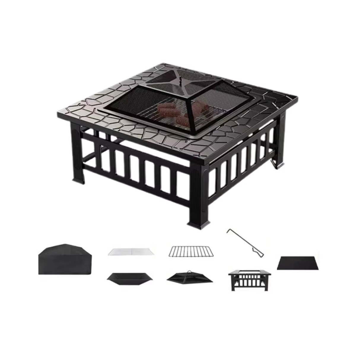 Outdoor Camping Feuerstelle Brazier für BBQ und Heizung im Winter - Bild 6