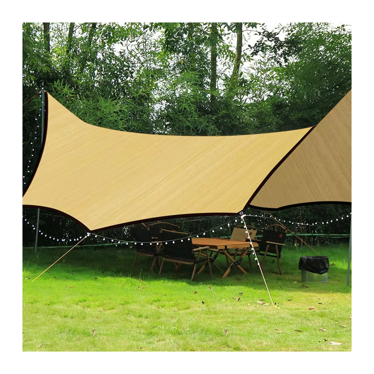 Outdoor Schattennetz zur Beschattung und als Sichtschutz für Garten, Terrasse oder Camping - Bild 5