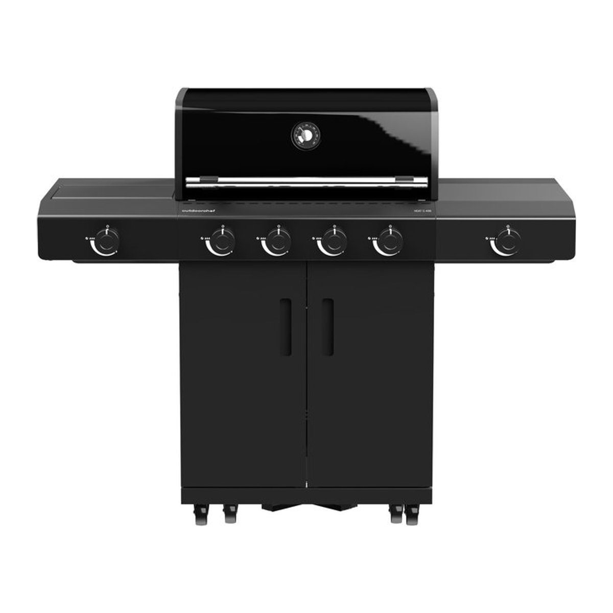 Outdoorchef Gasgrill HEAT C-435 Grillstation mit Blazing Zone und Heckbrenner in Schwarz und Edelstahl - Bild 1