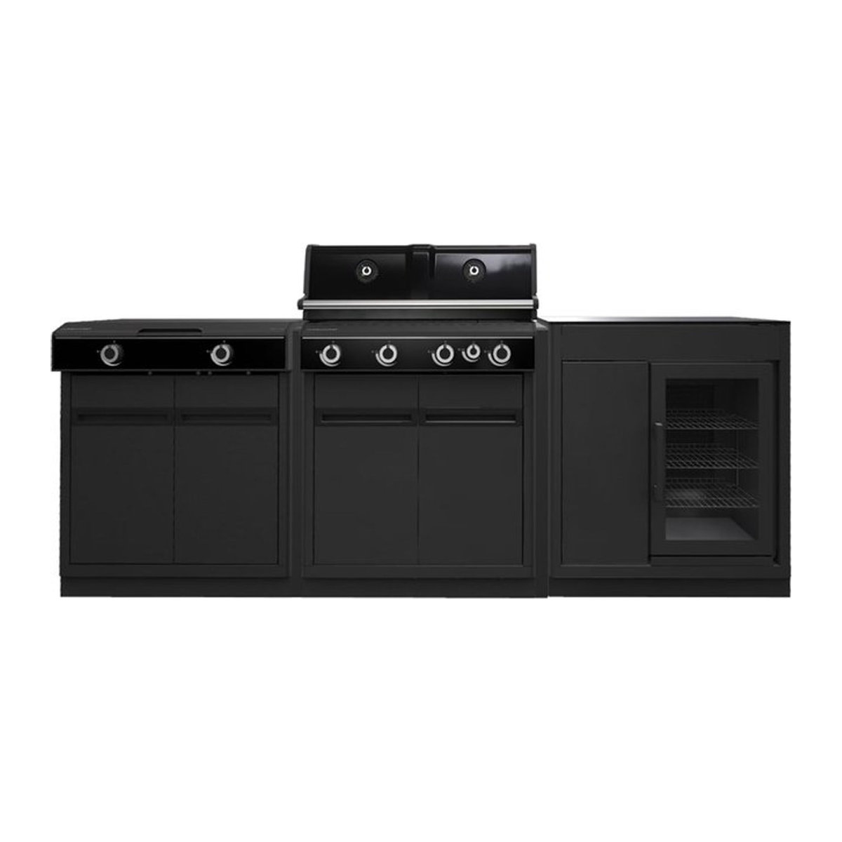 Outdoorchef HEAT Outdoor Küche 3-teilig mit X-415/245 und Caso BBQ Cooler sowie Granit-Arbeitsplatte - Bild 1